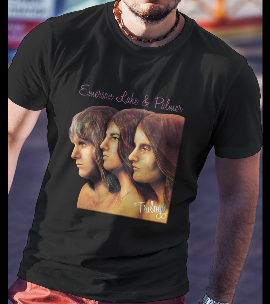 Emerson Lake & Palmer Trilogy Album Cover Art T-Shirt