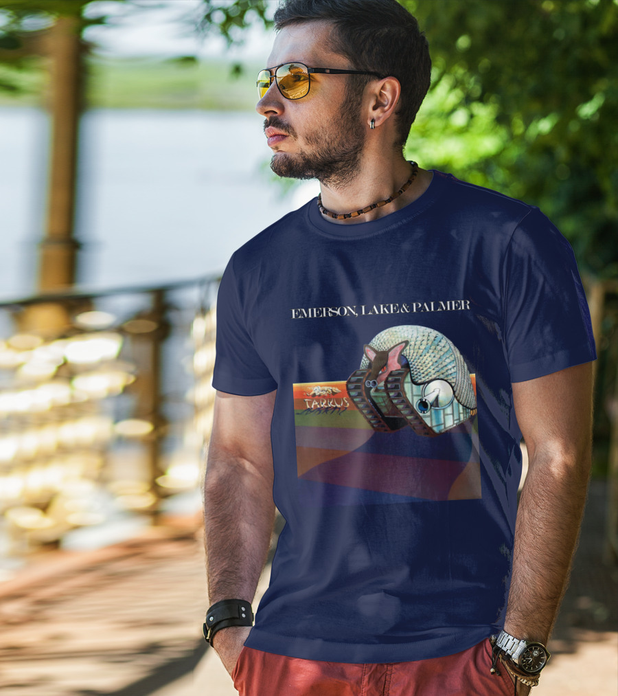 Emerson, Lake And Palmer Tarkus 12 Album Cover T-Shirt
