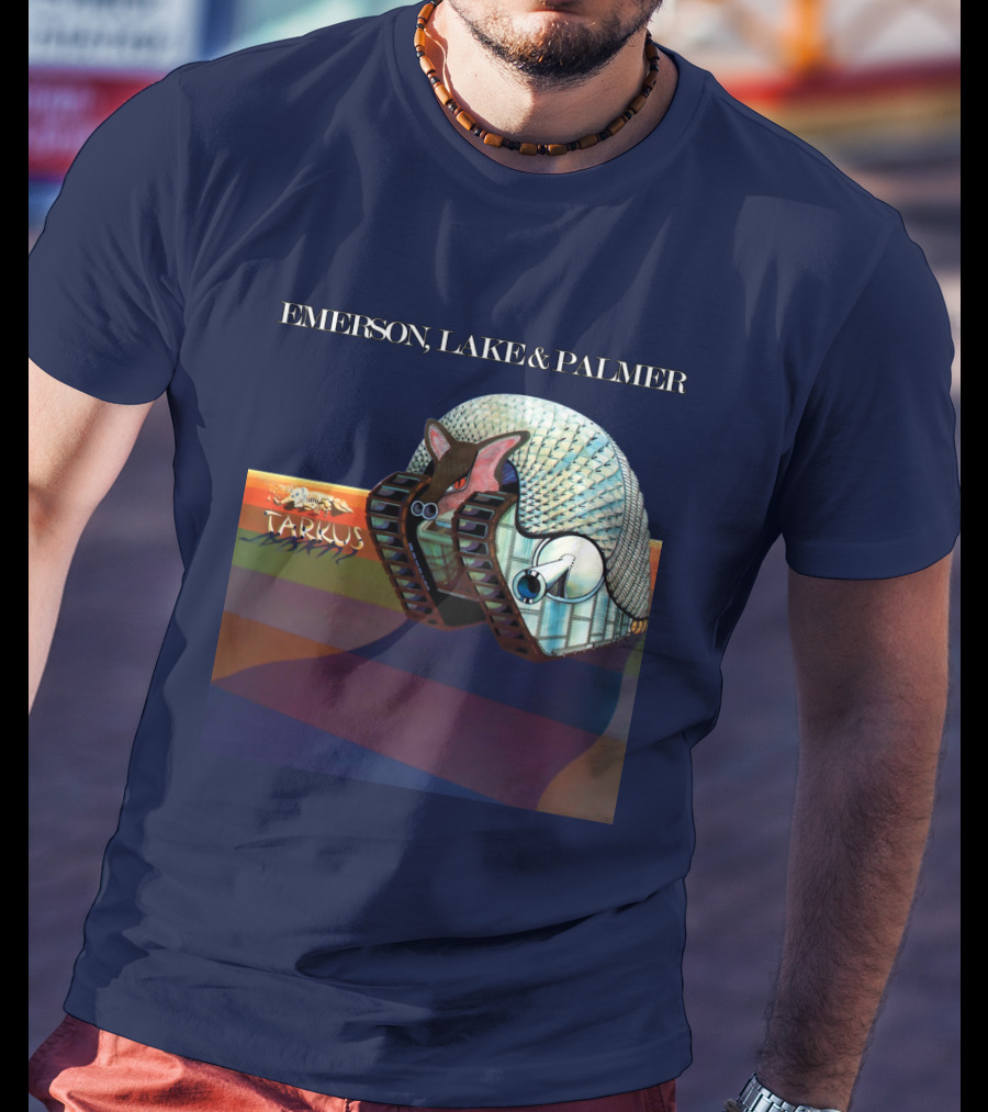 Emerson, Lake And Palmer Tarkus 12 Album Cover T-Shirt