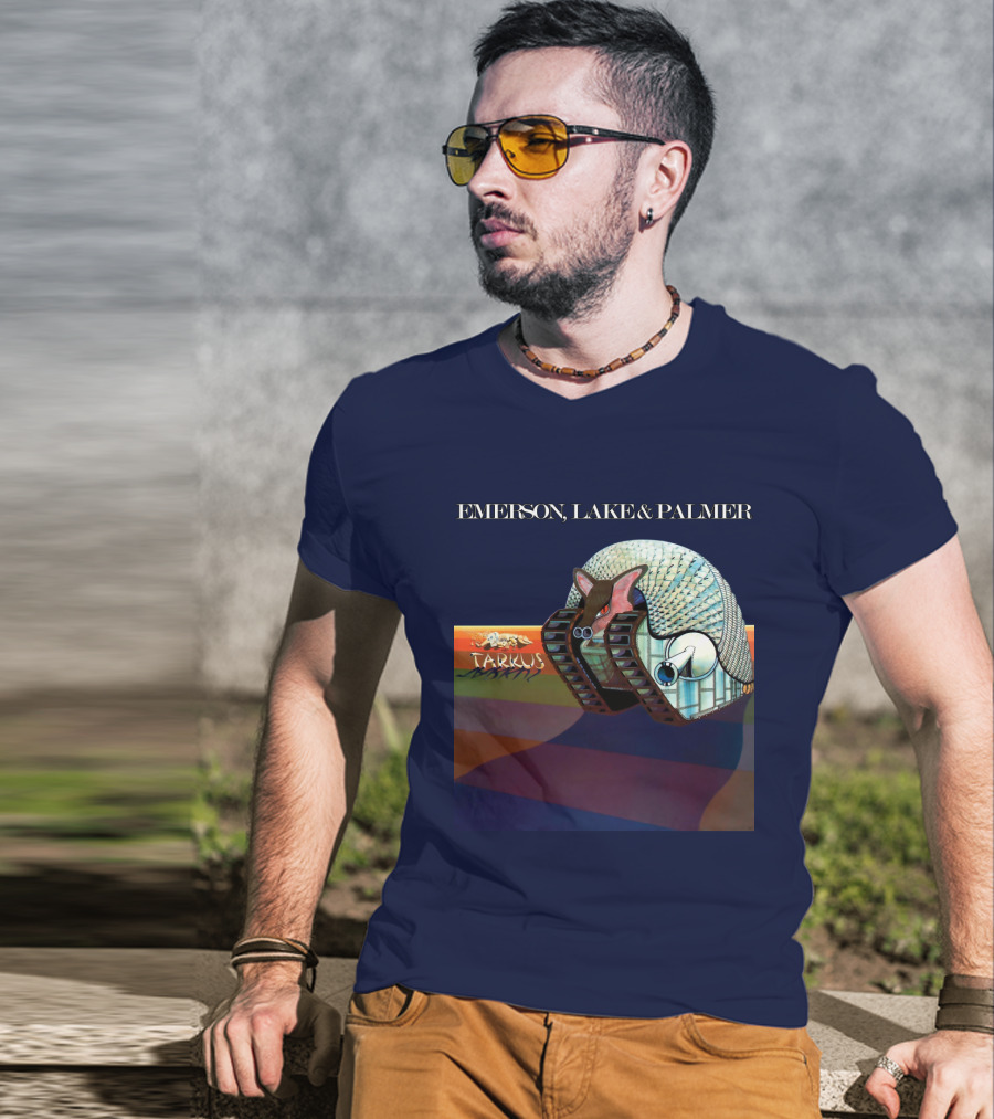 Emerson, Lake And Palmer Tarkus 12 Album Cover T-Shirt
