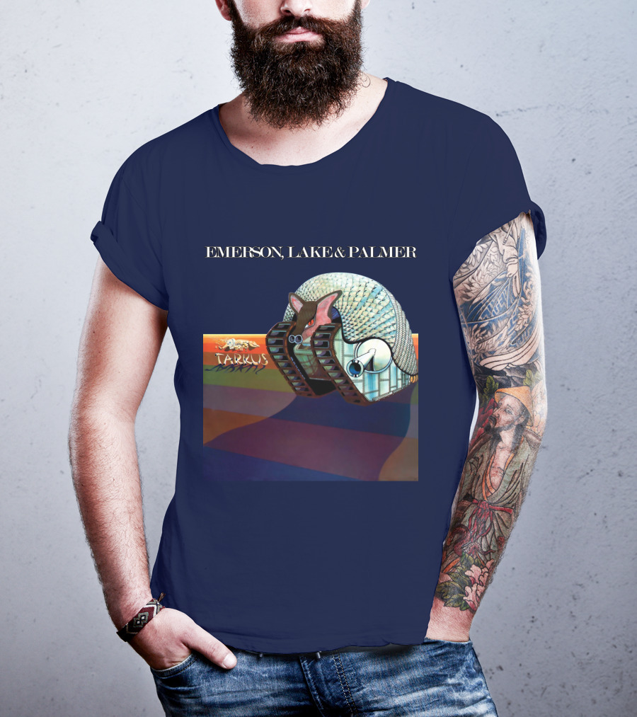 Emerson, Lake And Palmer Tarkus 12 Album Cover T-Shirt