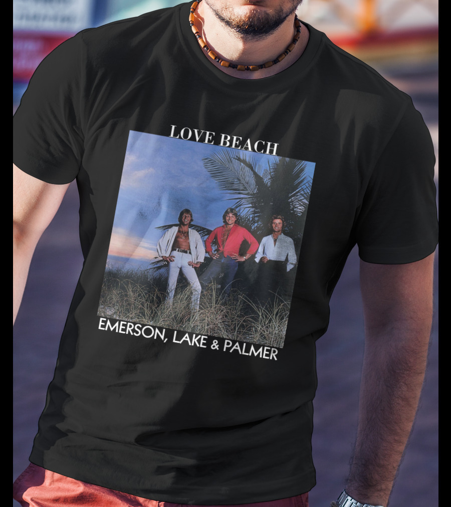 Love Beach Emerson Lake And Palmer Album Cover T-Shirt