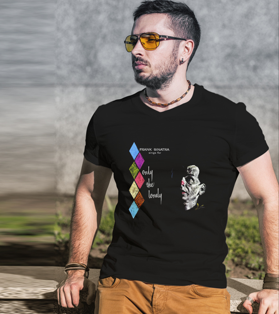 Frank Sinatra Sings For Only The Lonely Diamond Pattern FSNT 02 T-Shirt