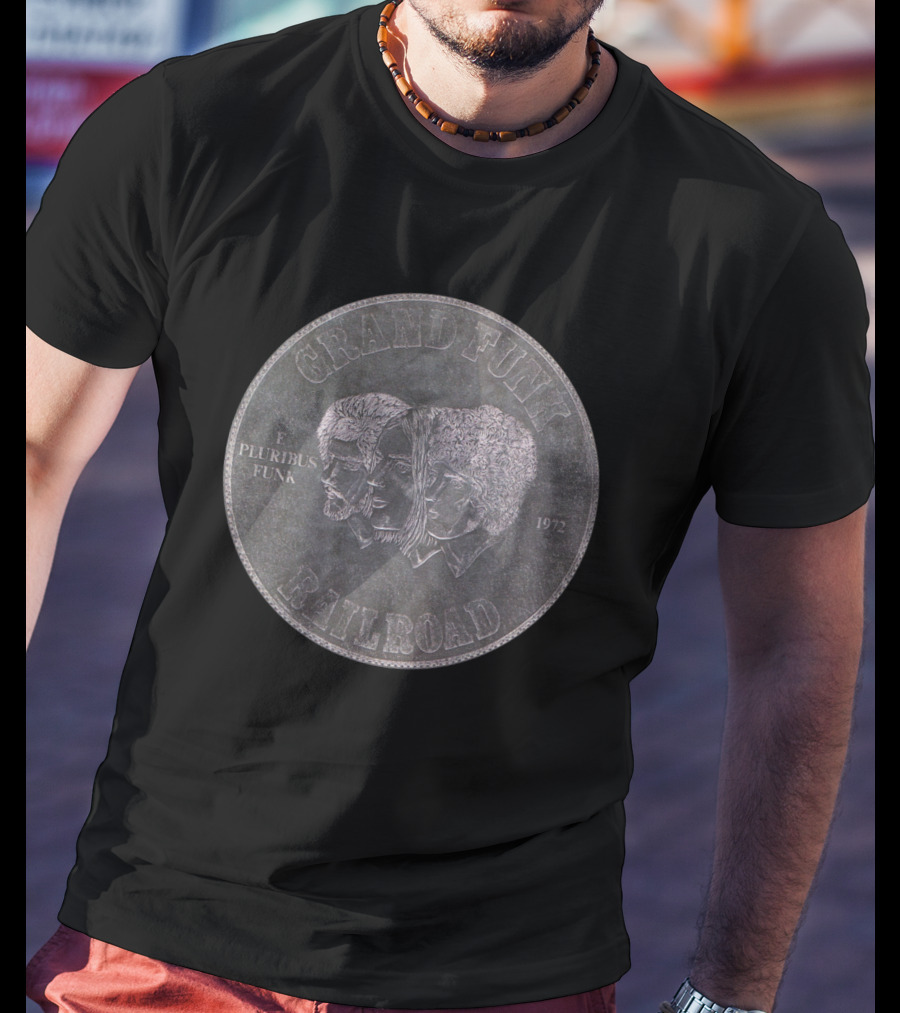 Grand Funk Railroad E Pluribus Funk 1972 Coin T-Shirt