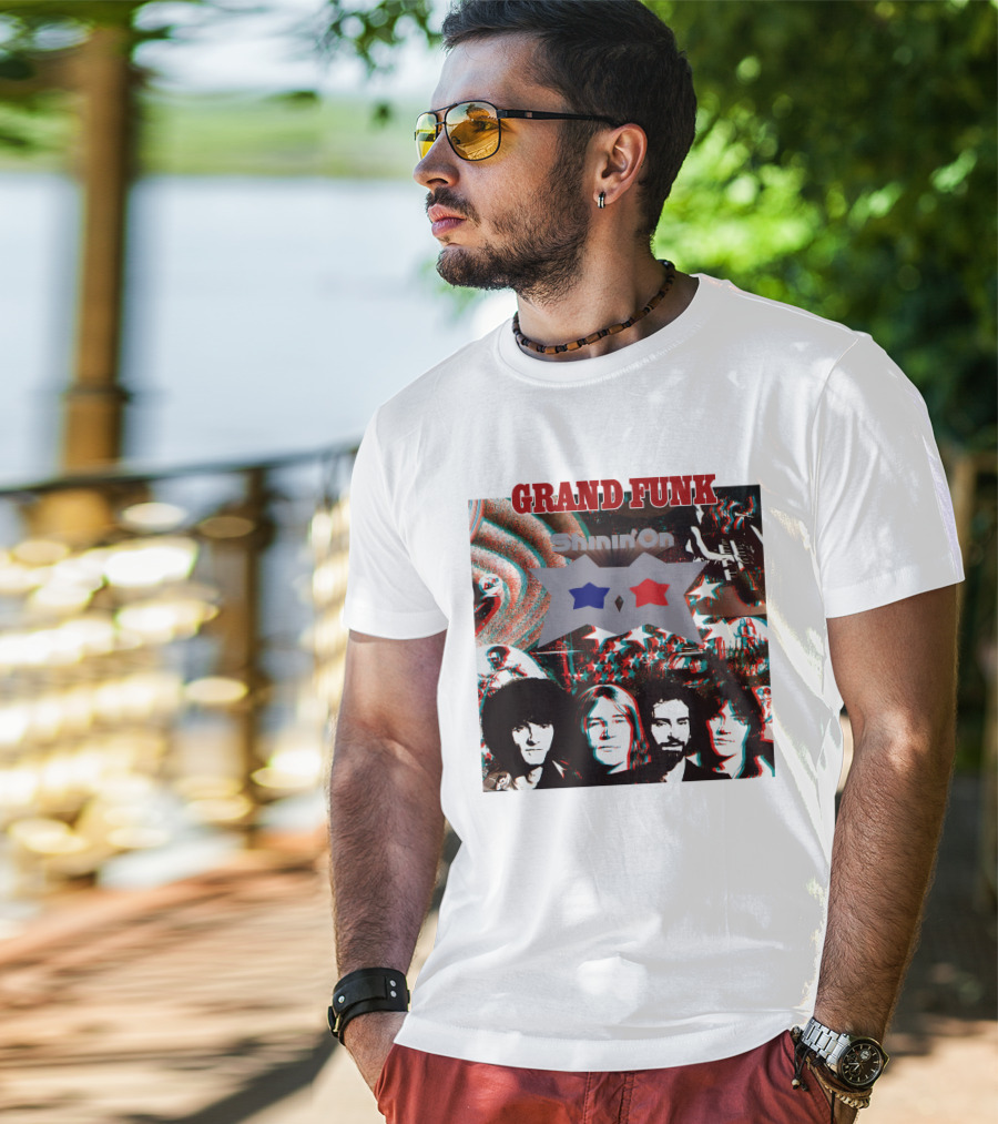 Grand Funk Shinin' On Album Cover Collage 04 T-Shirt