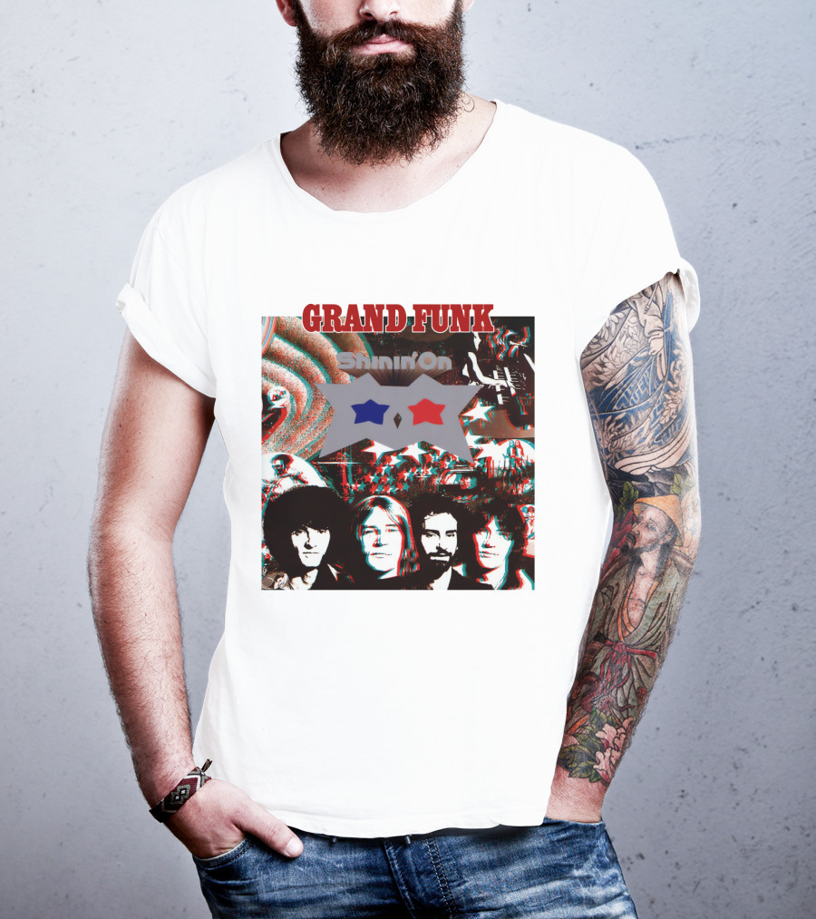 Grand Funk Shinin' On Album Cover Collage 04 T-Shirt