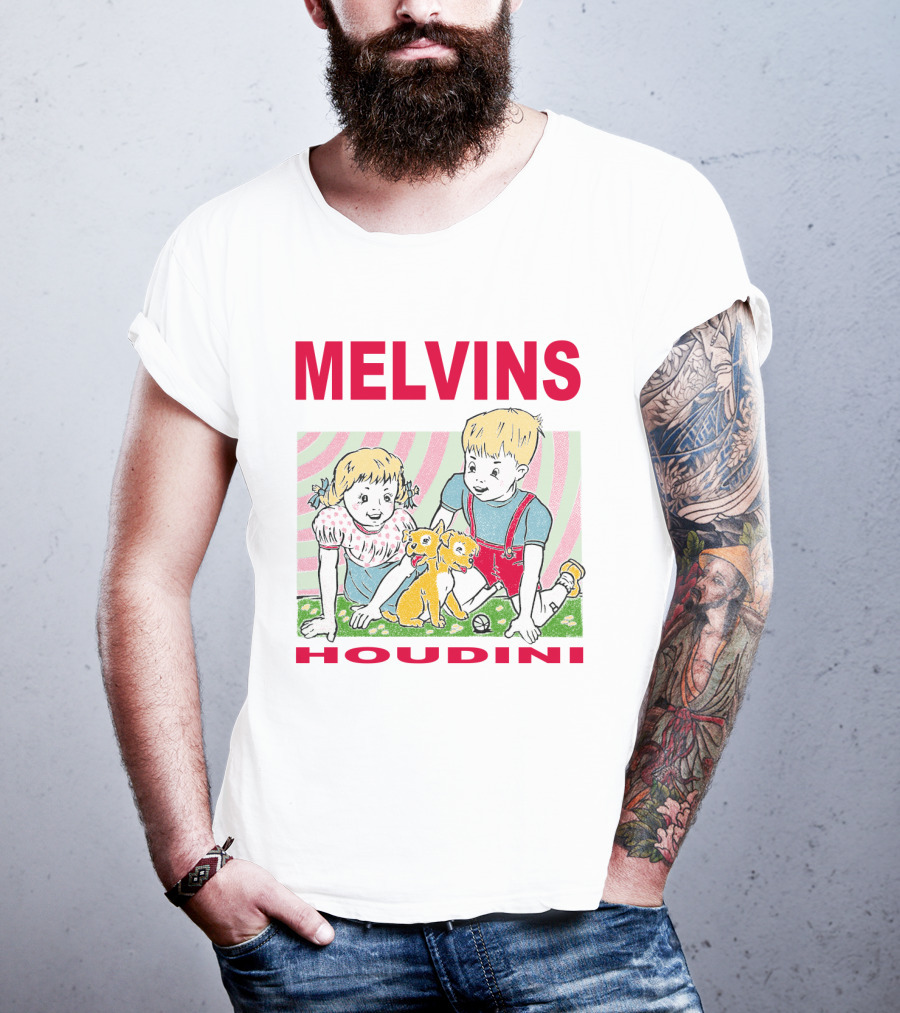 Melvins Houdini Twins With Puppies T-Shirt