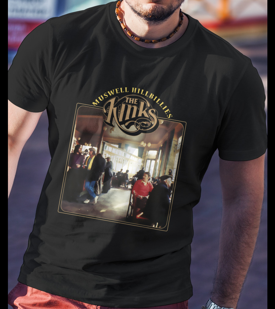 The Kinks Muswell Hillbillies Vintage Album Cover T-Shirt
