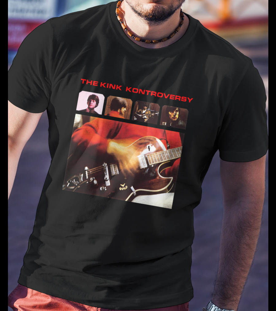 The Kink Kontroversy Album Cover Guitar Photography T-Shirt
