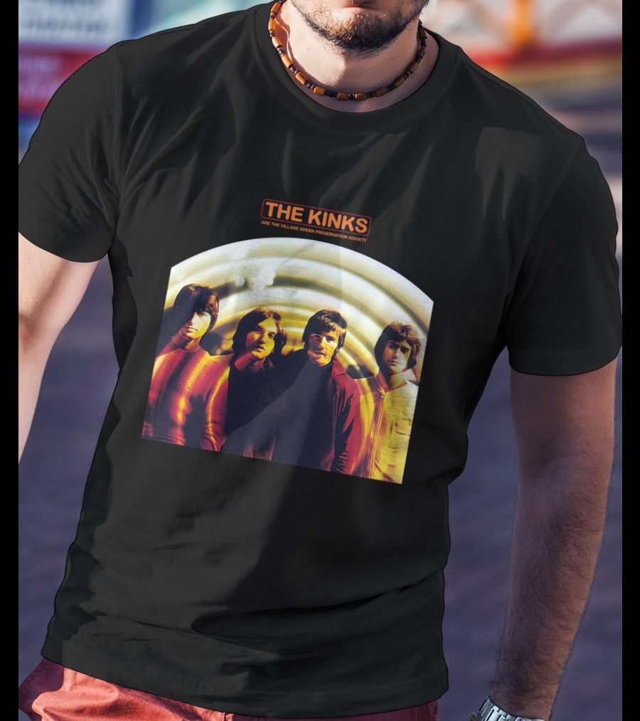 The Kinks Are The Village Green Preservation Society Album Cover With Band Members Tkk T-Shirt