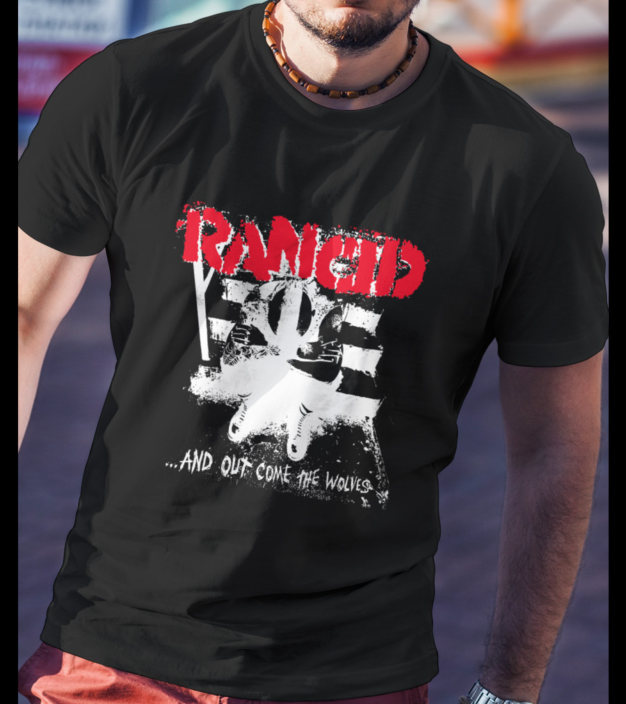 Rancid .And Out Come The Wolves Album Cover T-Shirt
