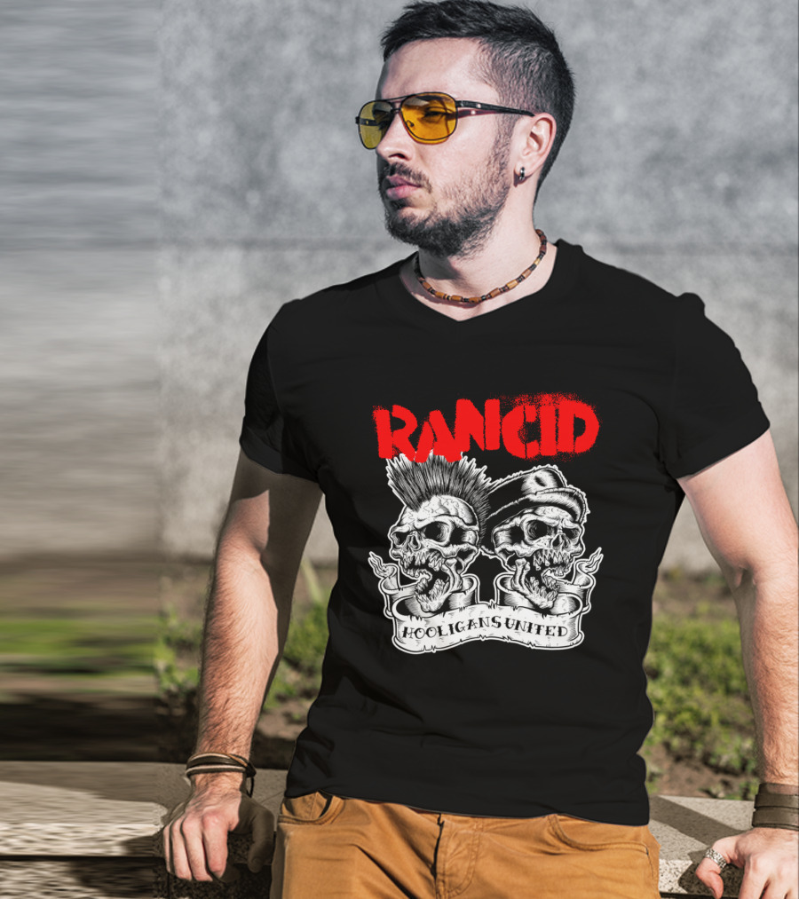 Rancid Hooligans United Skulls Rcd T-Shirt