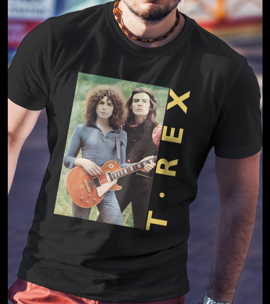 T·rex Band Portrait With Guitarist On Trx T-Shirt