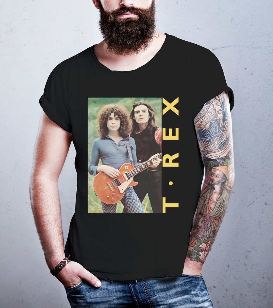T·rex Band Portrait With Guitarist On Trx T-Shirt