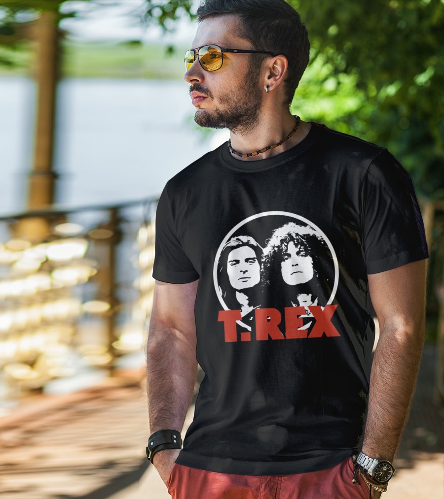 T. Rex Music Band Graphic With Iconic Rock Duo T-Shirt