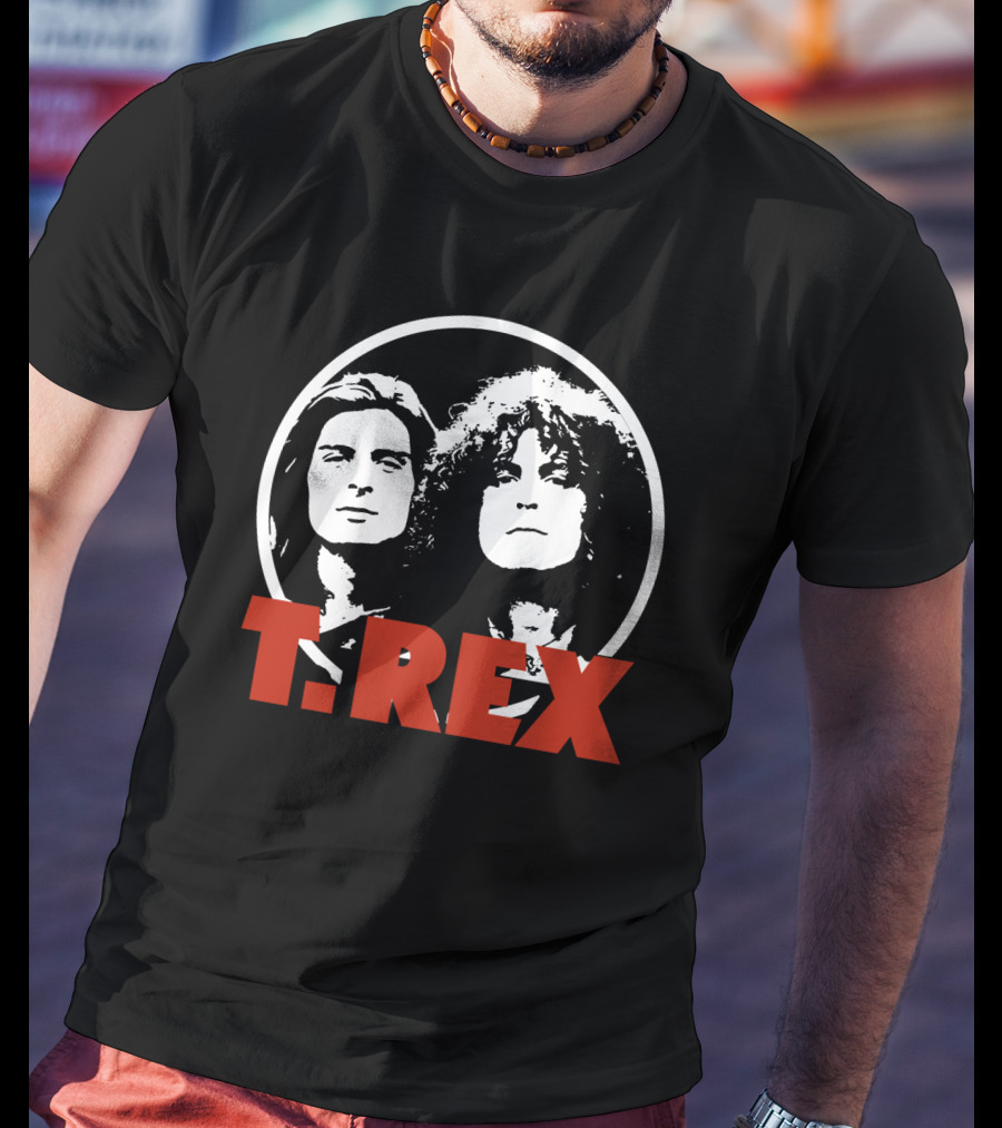 T. Rex Music Band Graphic With Iconic Rock Duo T-Shirt