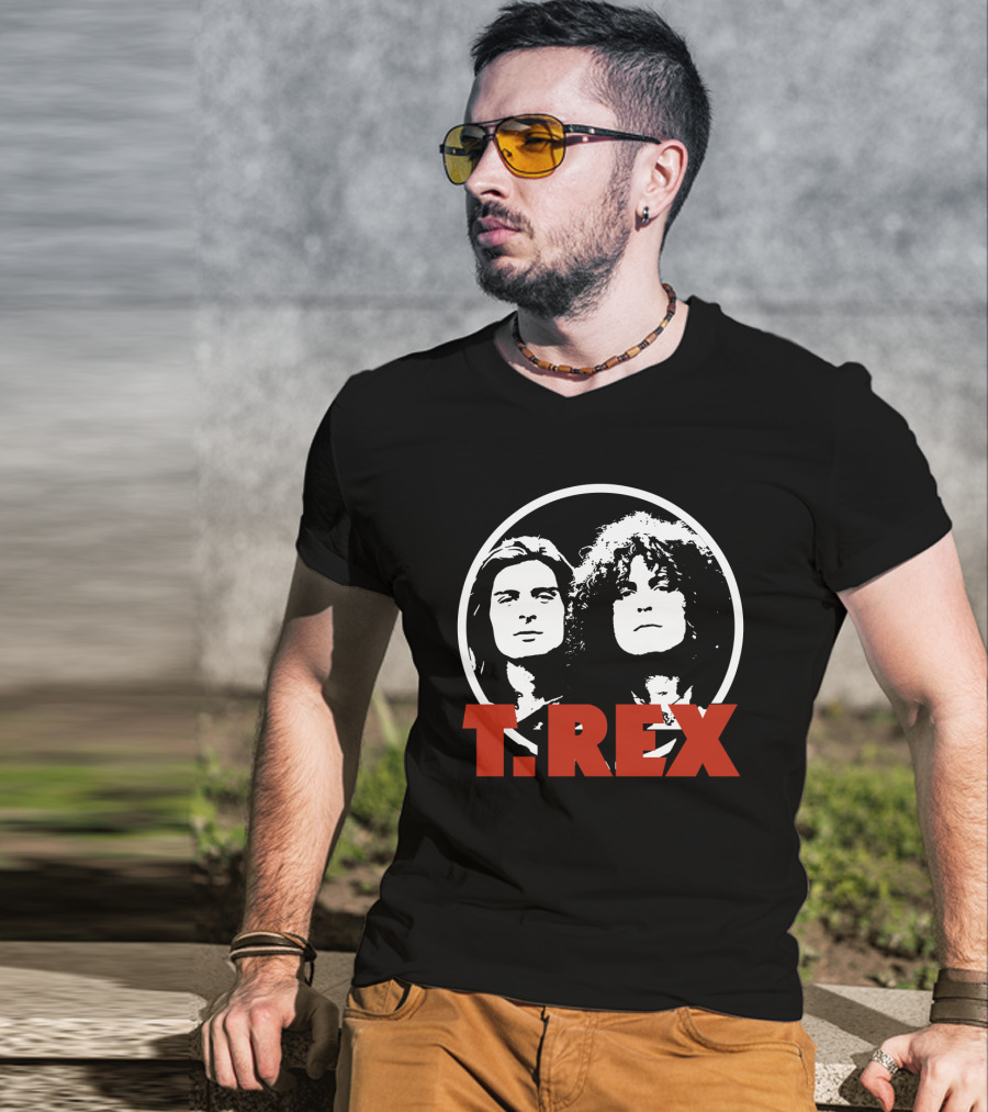 T. Rex Music Band Graphic With Iconic Rock Duo T-Shirt