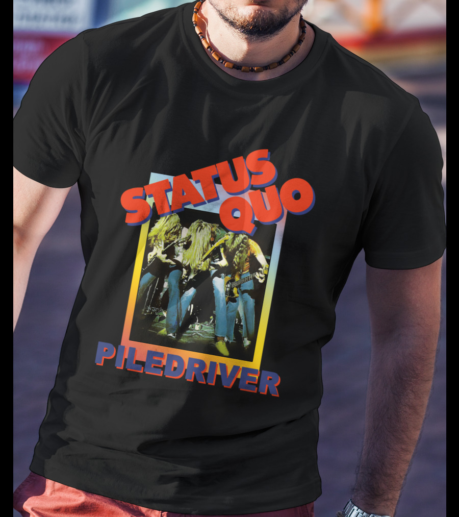 STATUS QUO PILEDRIVER Album Cover T-Shirt