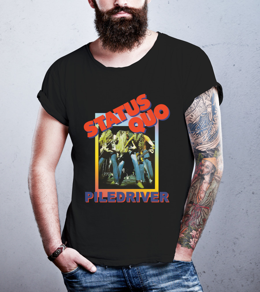 STATUS QUO PILEDRIVER Album Cover T-Shirt