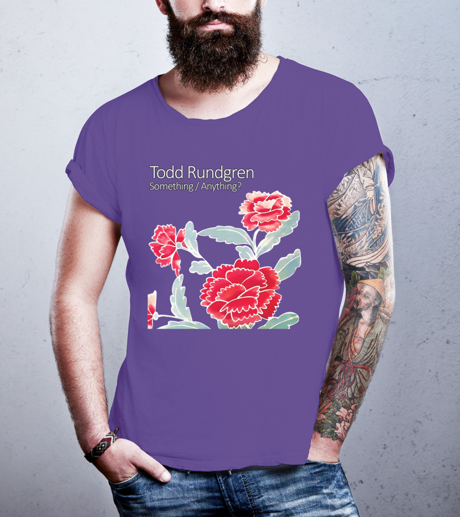 Todd Rundgren Something Anything Red Carnations Floral T-Shirt