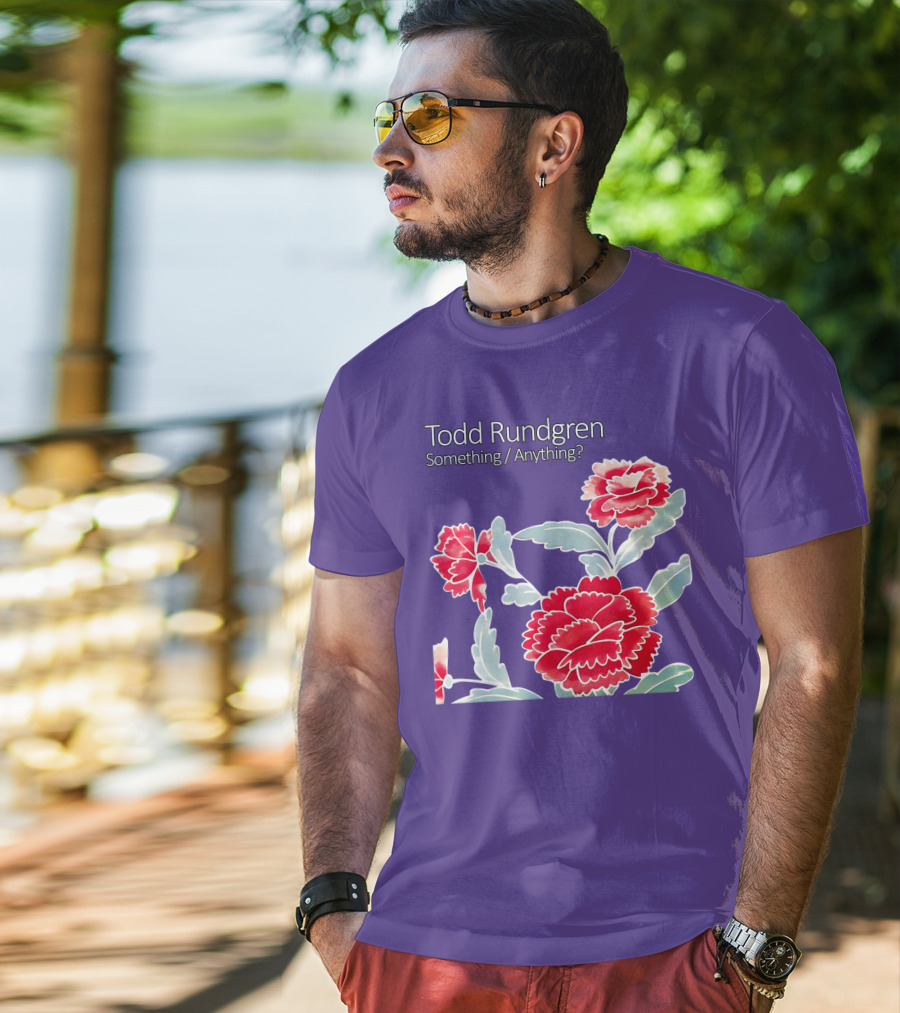 Todd Rundgren Something Anything Red Flowers T-Shirt
