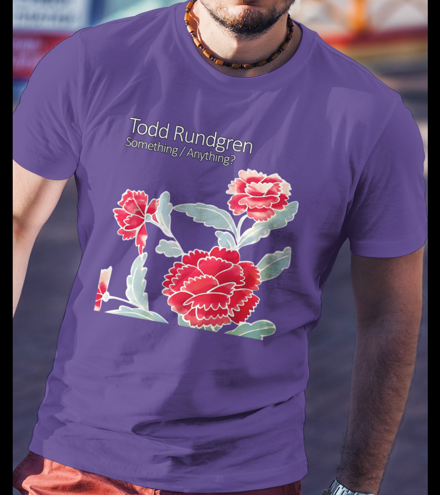 Todd Rundgren Something Anything Red Flowers T-Shirt
