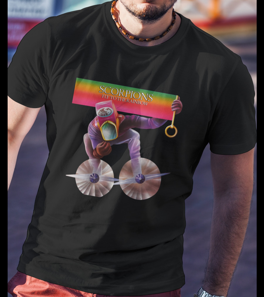 Scorpions Fly To The Rainbow Colorful T-Shirt