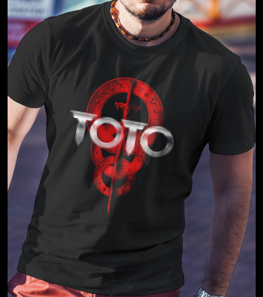 Toto Sword And Rings Logo With Roman Numerals T-Shirt