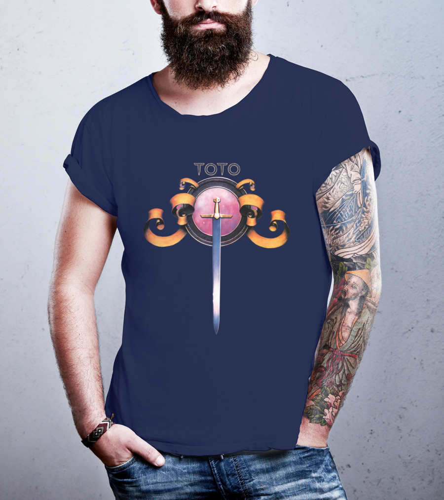 Toto Logo Sword And Ribbons Classic Style T-Shirt