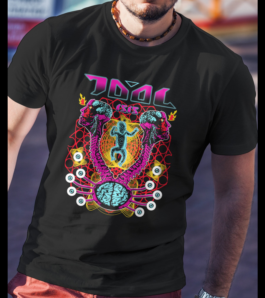 Tool Isis Surreal Brain And Skeleton Art T-Shirt