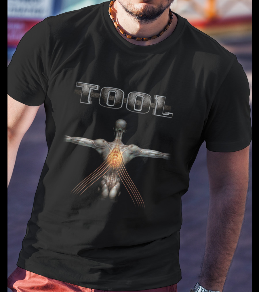 Tool Anatomical Illustration With Spine And Nerve Pathways T-Shirt
