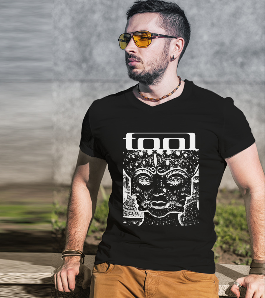 Tool Alex Grey Psychedelic Art Three Faces T-Shirt