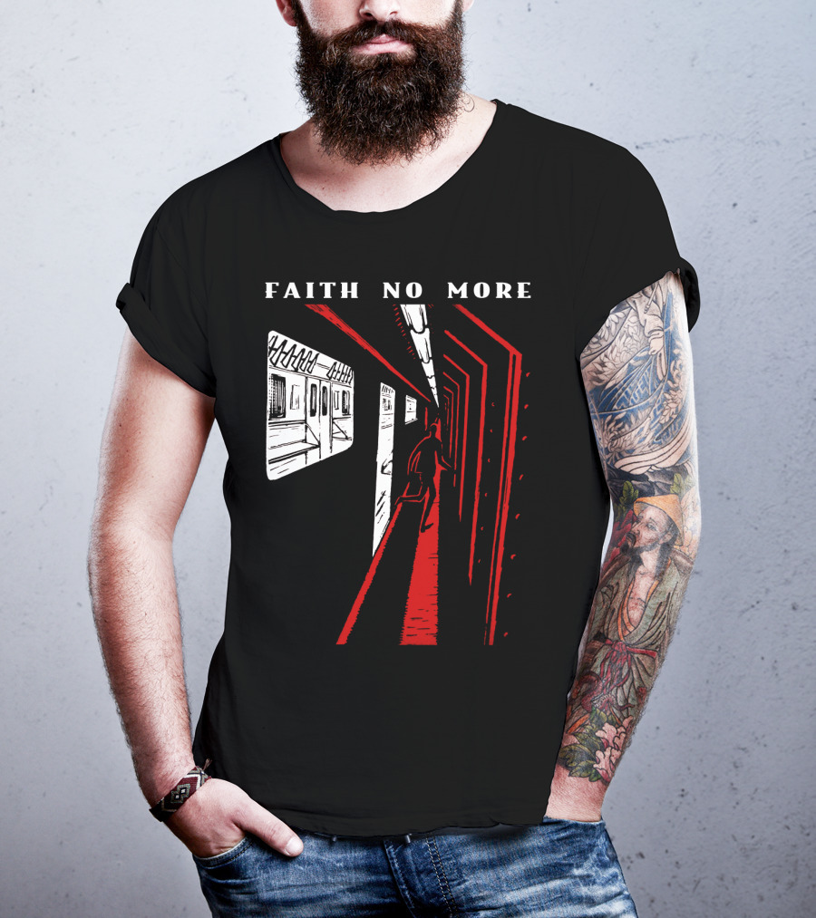 Faith No More Subway Scene In Red And White Fnm-Ms T-Shirt