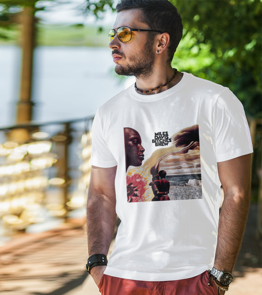 Miles Davis Bitches Brew Album Cover Art T-Shirt