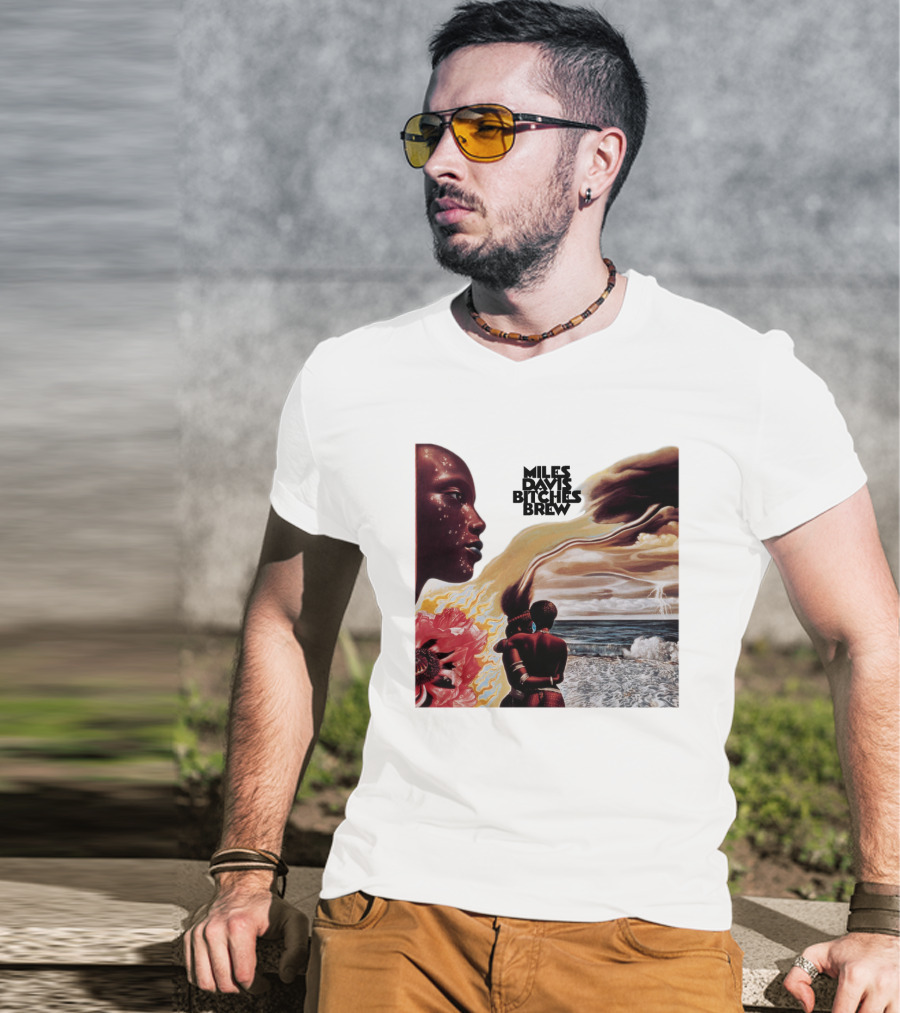 Miles Davis Bitches Brew Album Cover Art T-Shirt