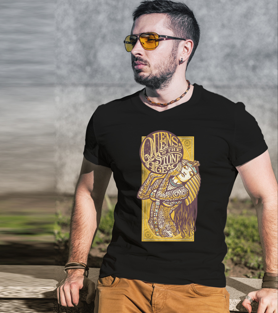 Queens Of The Stone Age Egyptian Tattoo Art T-Shirt
