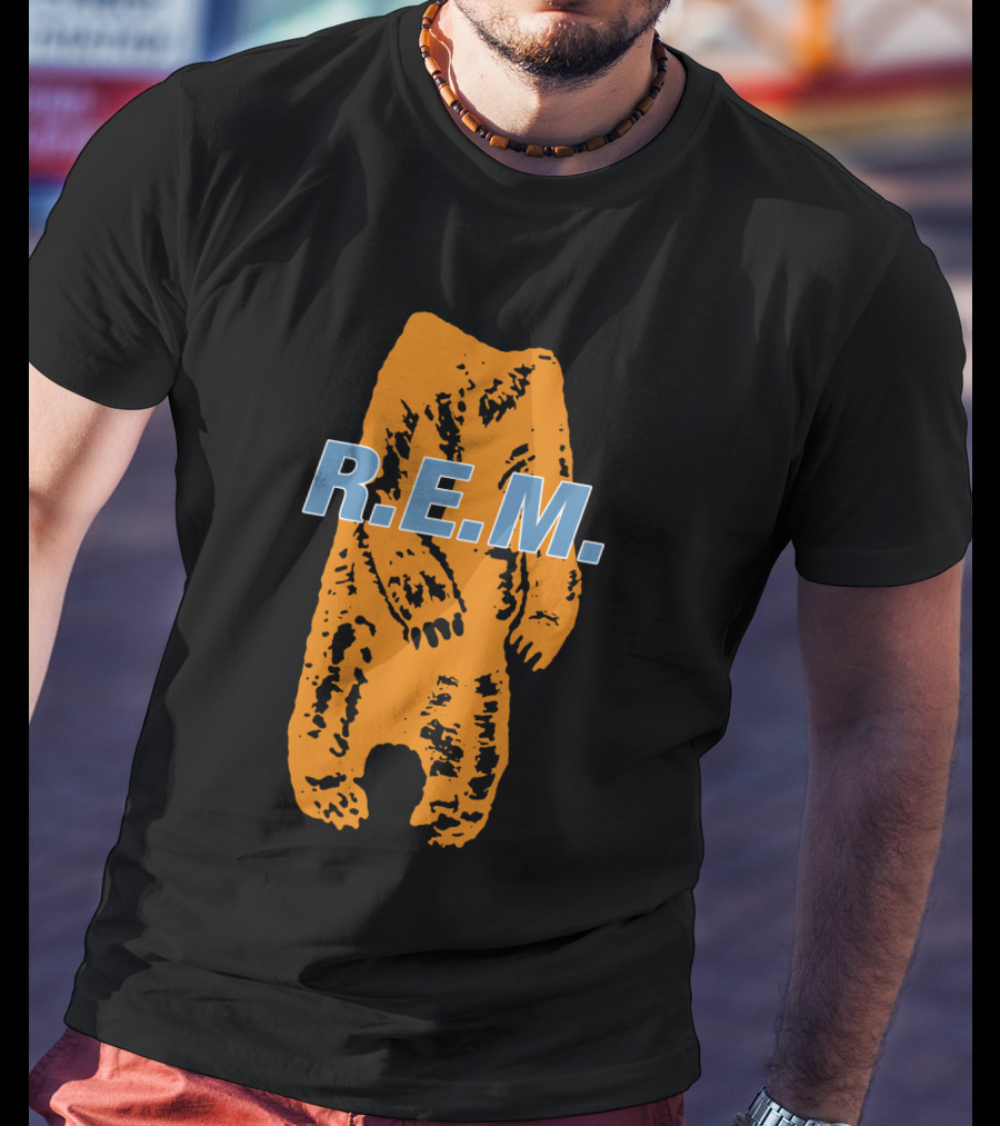 R.e.m. Bear Orange Print T-Shirt