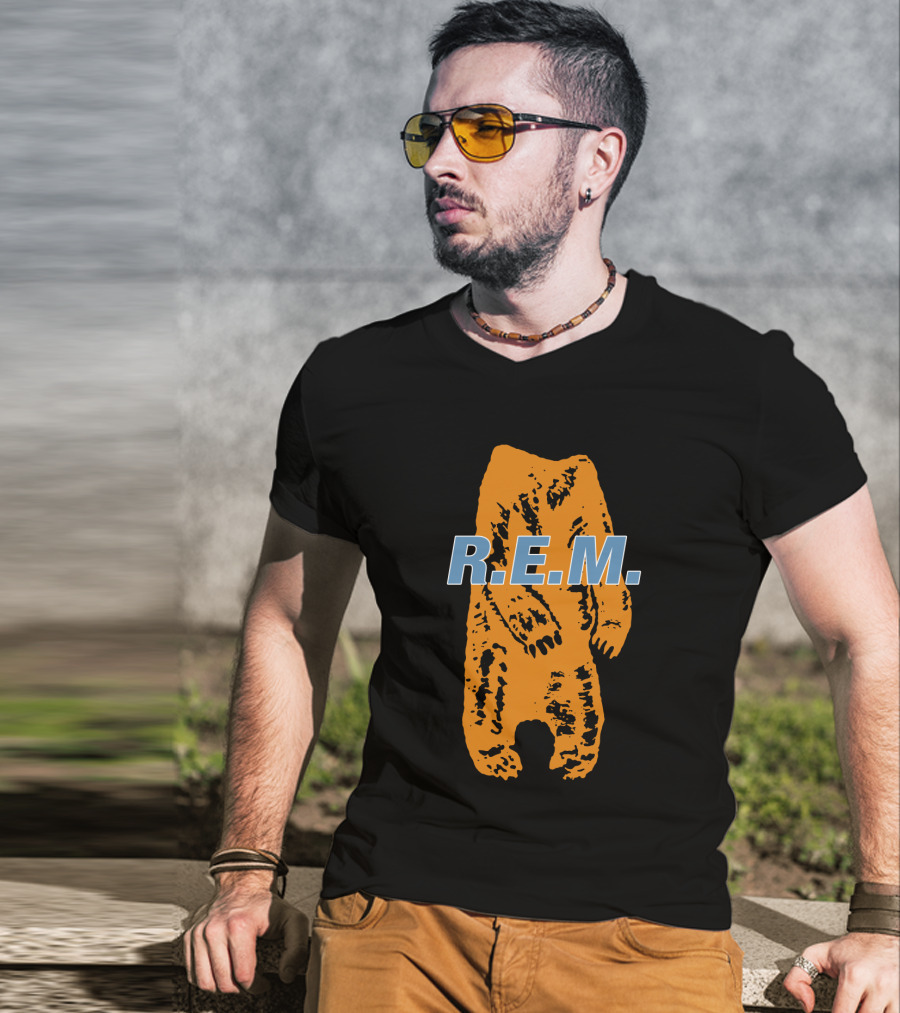 R.e.m. Bear Orange Print T-Shirt