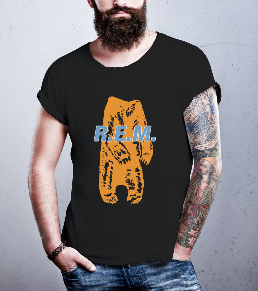 R.e.m. Bear Orange Print T-Shirt