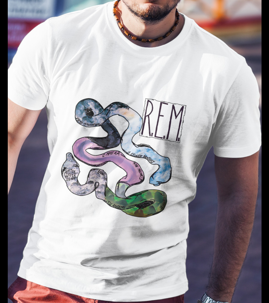 R.e.m. Album Artwork With Track Titles Elements T-Shirt