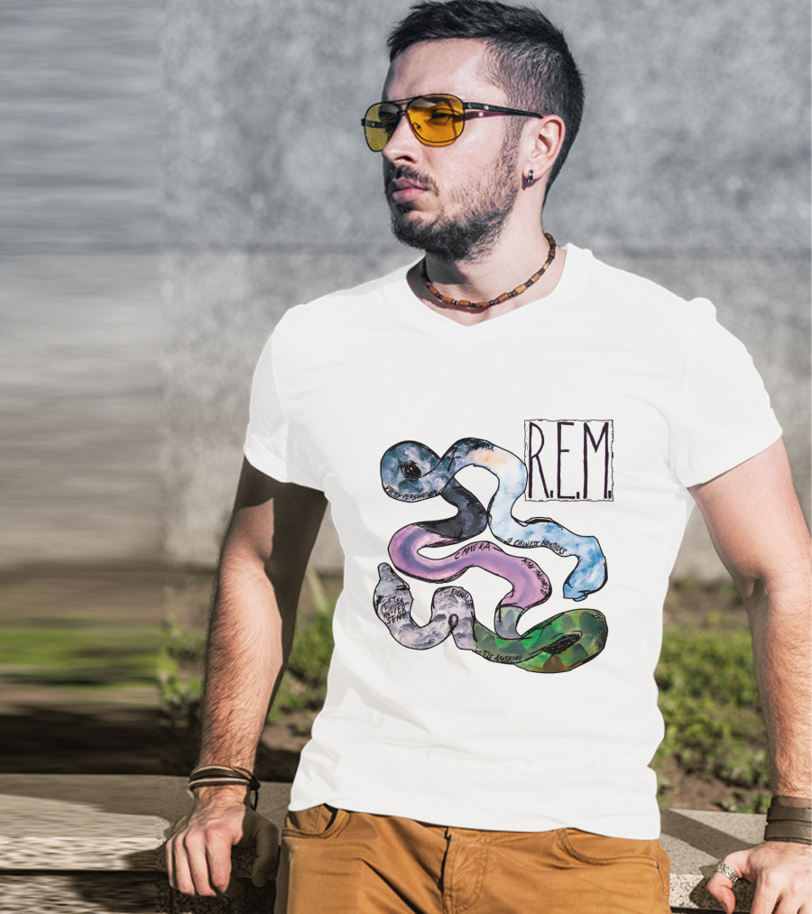 R.e.m. Album Artwork With Track Titles Elements T-Shirt