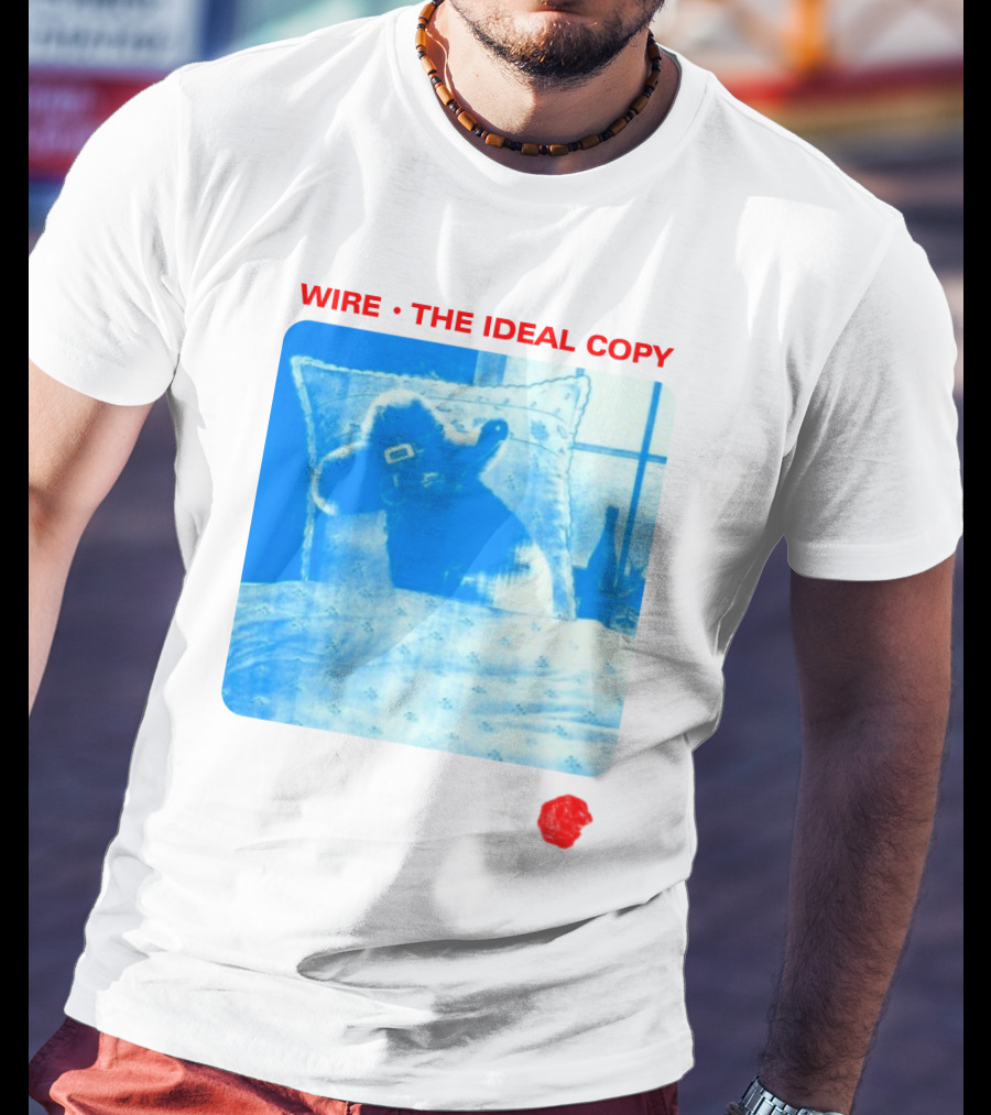 Wire The Ideal Copy Blue Dog On Pillow T-Shirt