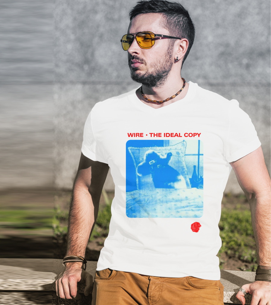 Wire The Ideal Copy Blue Dog On Pillow T-Shirt