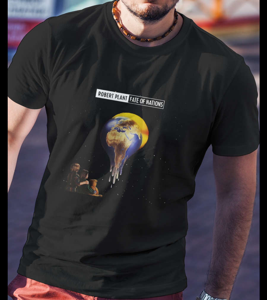 Robert Plant Fate Of Nations Melting Earth T-Shirt