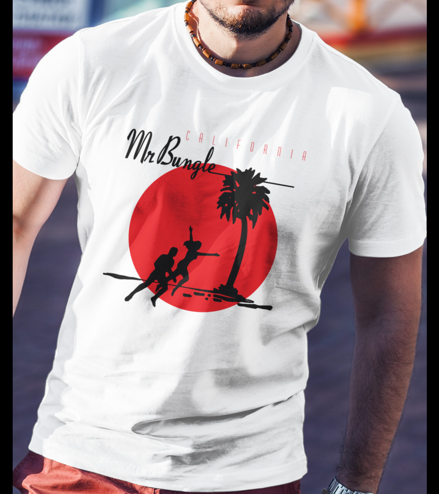 Mr Bungle California Palm Silhouette Red Sun T-Shirt
