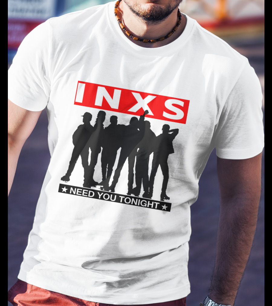 Inxs Need You Tonight Silhouette Band Members T-Shirt