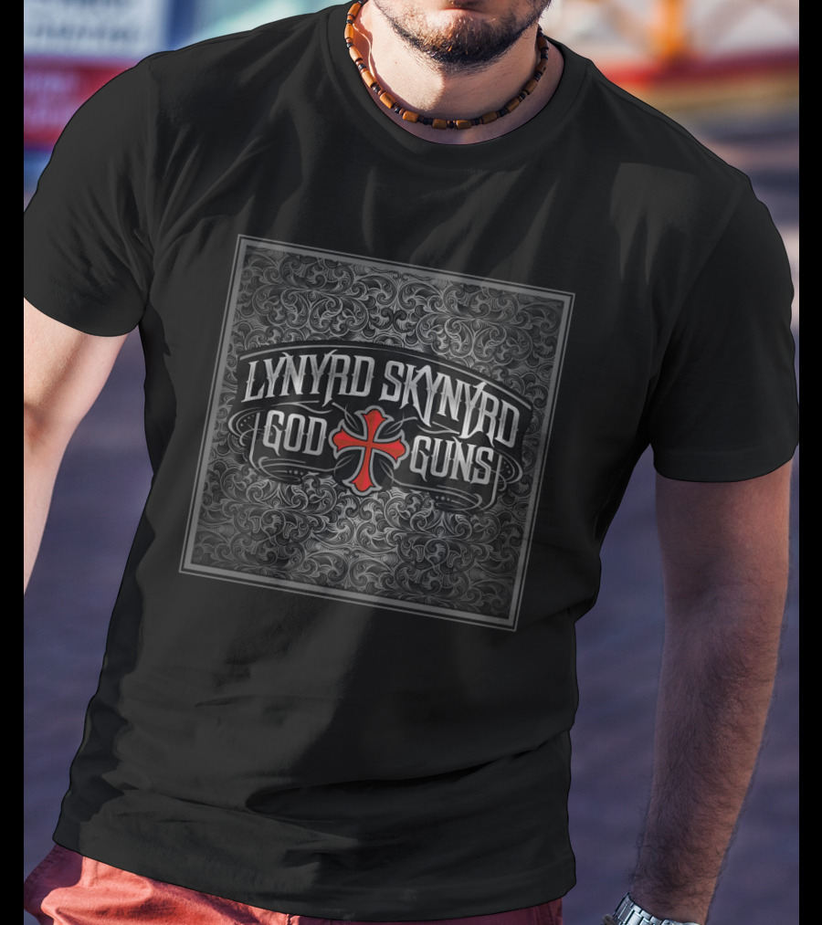 Lynyrd Skynyrd God Guns Cross T-Shirt
