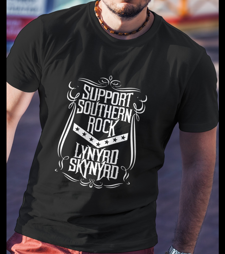 Support Southern Rock Lynyrd Skynyrd T-Shirt