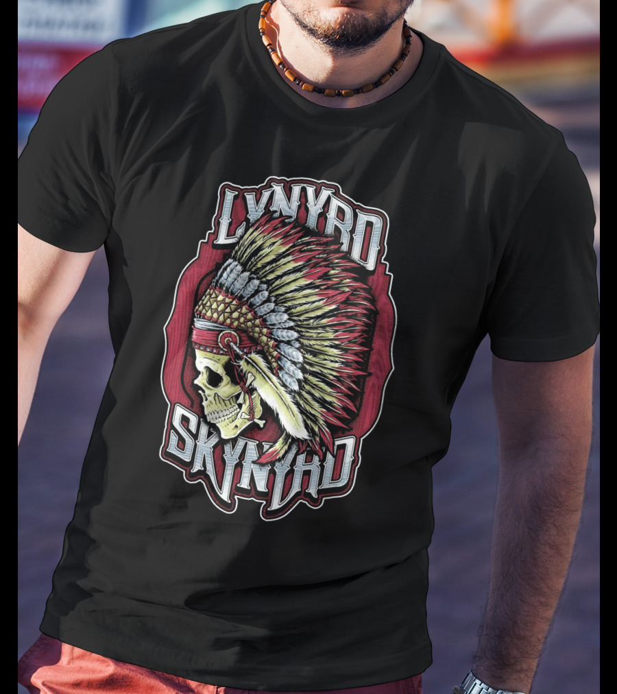 Lynyrd Skynyrd Indian Skull Headdress T-Shirt