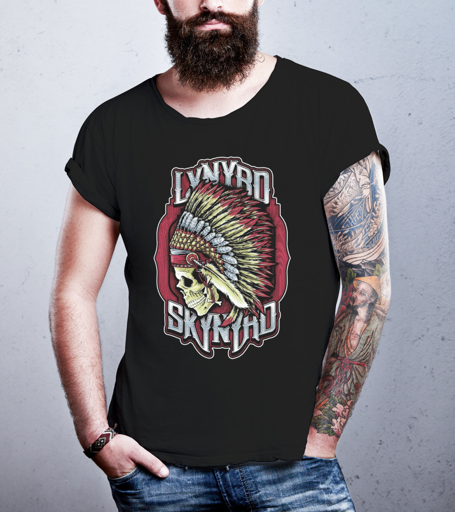 Lynyrd Skynyrd Indian Skull Headdress T-Shirt